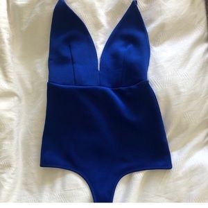 Blue bodysuit